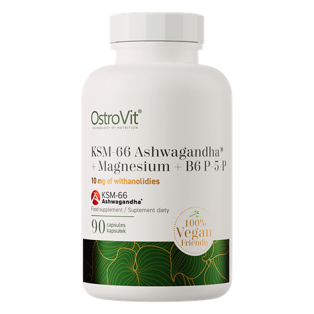 OstroVit KSM-66 Ashwagandha® + Magnesium + B6 P- 5-P 90 caps